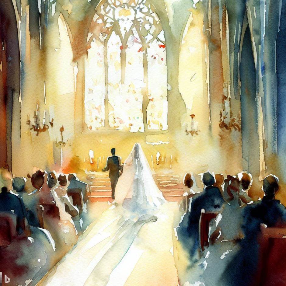 wedding ceremony in the church